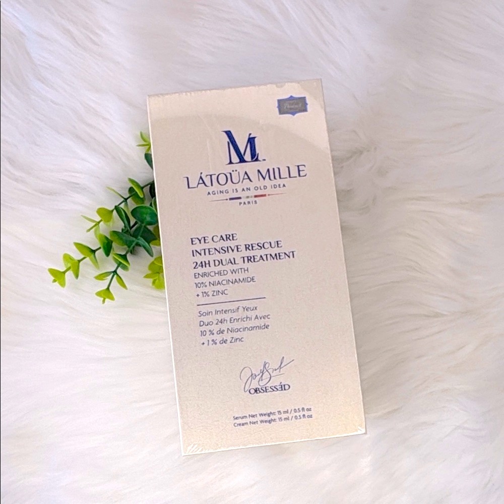 LATOUA MILLE Eye Care Intensive Rescue 24H Dual Treatment Niacinamide Zinc - Picture 4 of 4